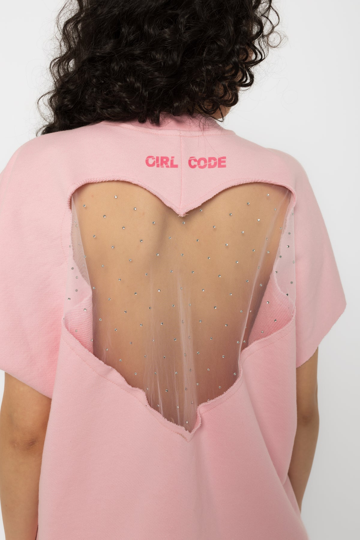 Heart Cutout Oversized T-Shirt