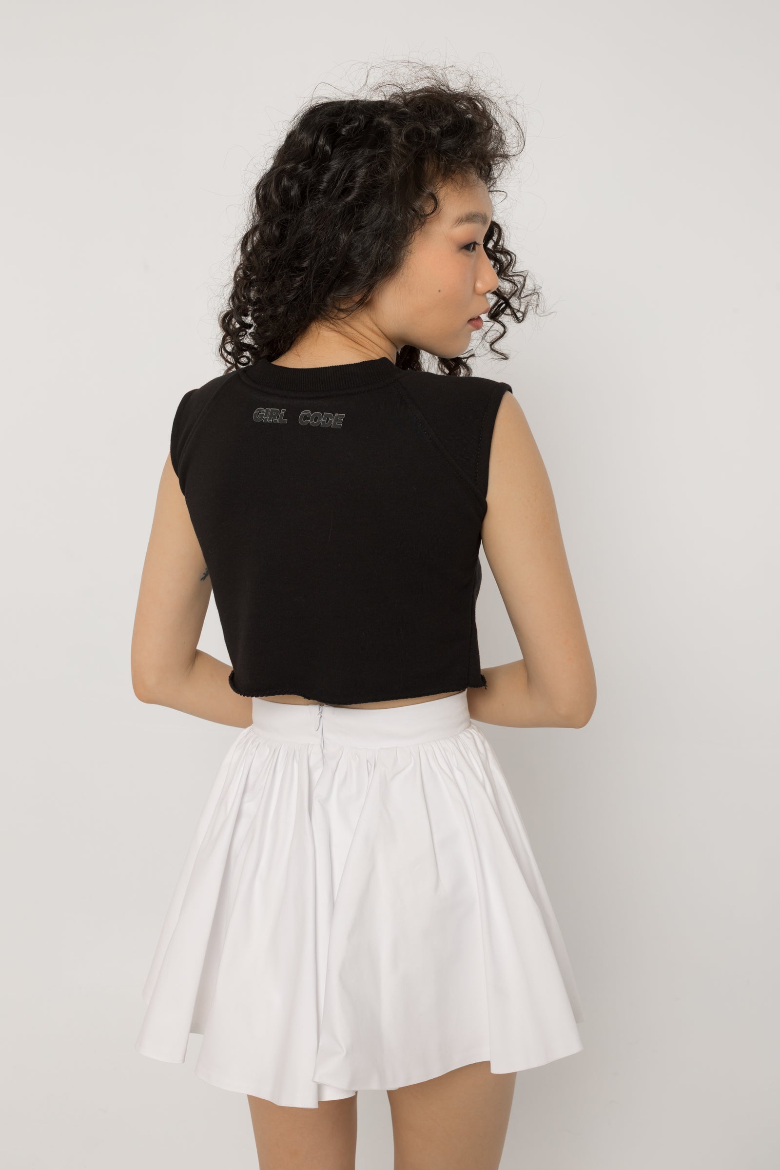 Pierced Cutout Crop Top
