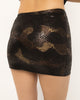 Matching suede snake print skirt from the Girl Code two-piece set