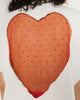 White oversized t-shirt with raw cut edges and wide dropped sleeves